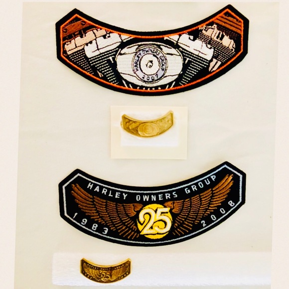 NEW HOG 🏍 ROCKER PATCH & PIN SETS - collectors - Picture 7 of 10